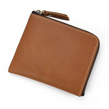 Xajzpa Leather Coin Purse Casual Genuine Leather Little Purse For Coins Card Purse Men Women Portable Small Wallet For Cards Key